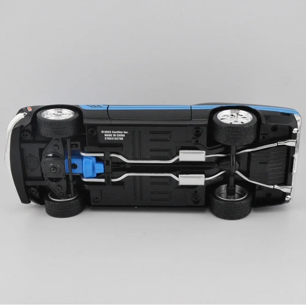 M2‎ Machines 1970 Ford Mustang Foose Black Blue Excellent Diecast Car